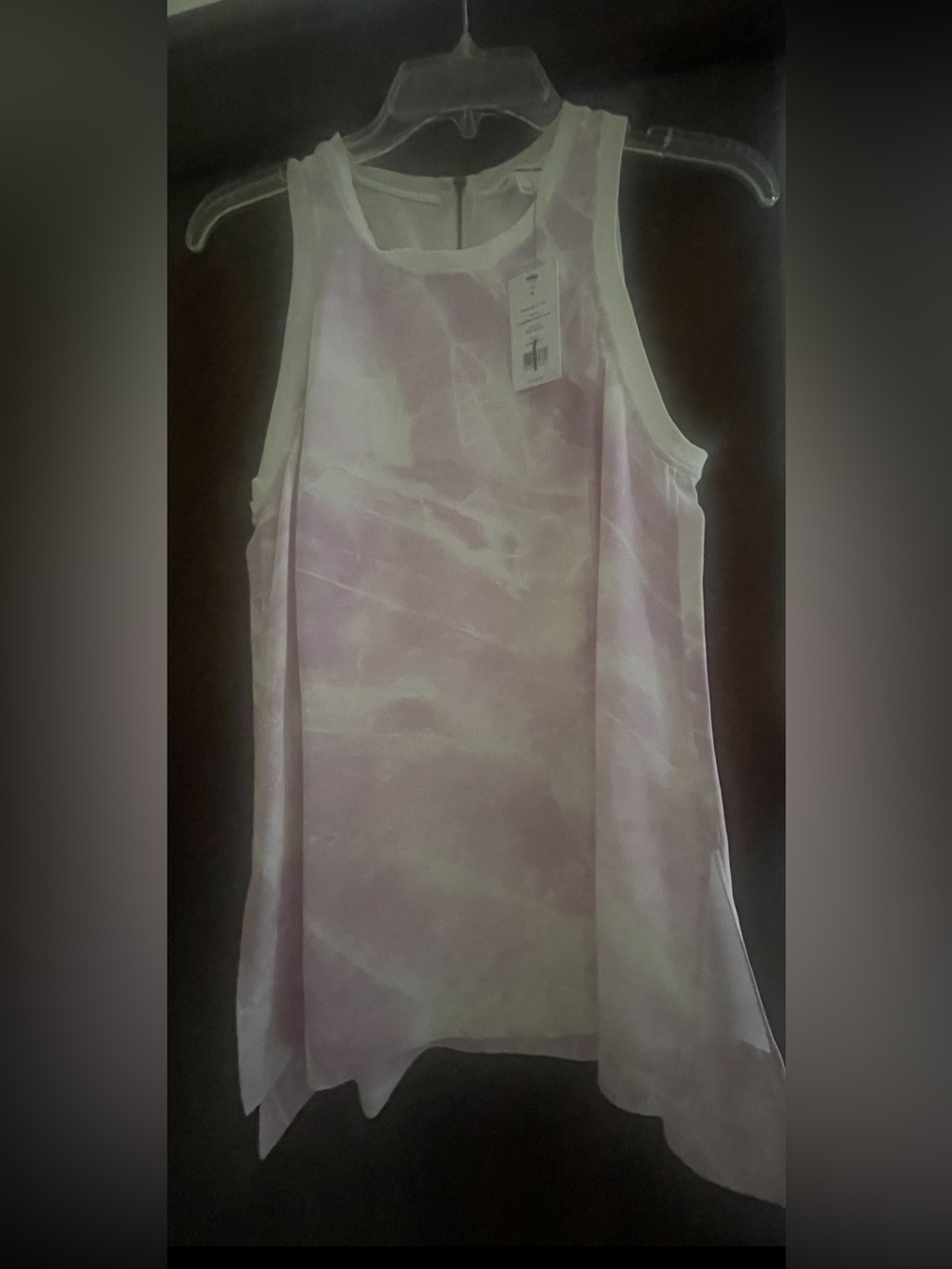 Women's Sleeveless Tie-Dye Tank Top - Soft Lavender
